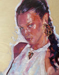 Study #1, "Bella", Oil on Wood Panel