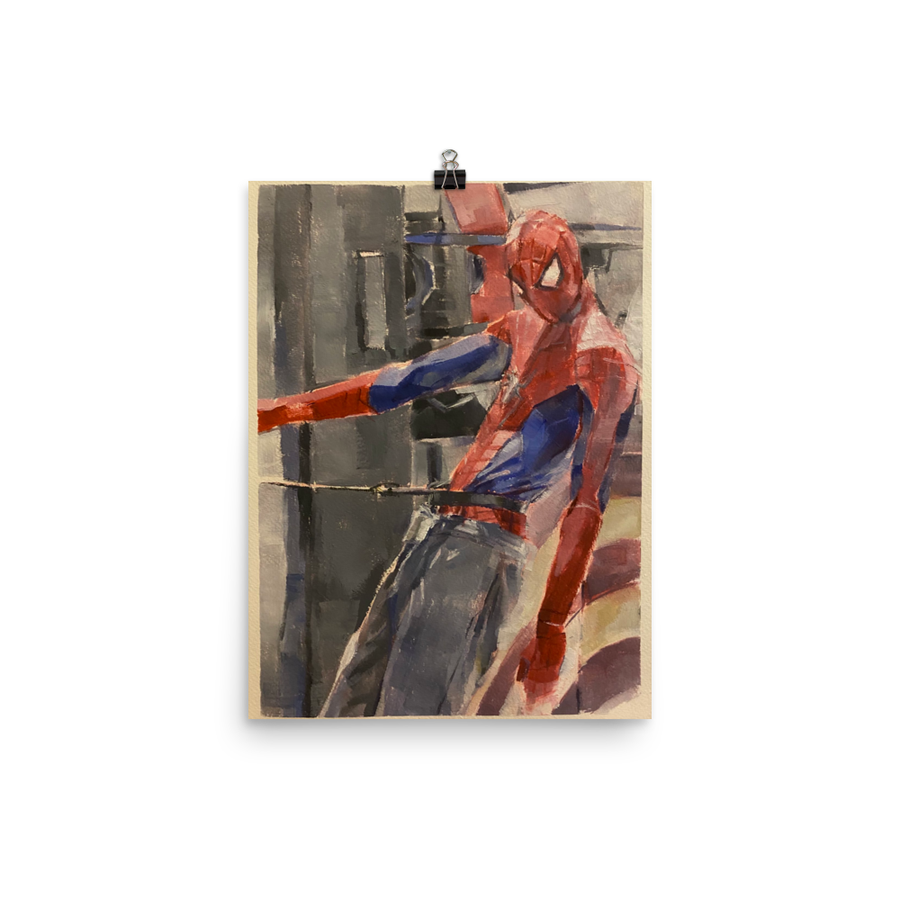 "Spiderman in Sweatpants" Fine Art Print