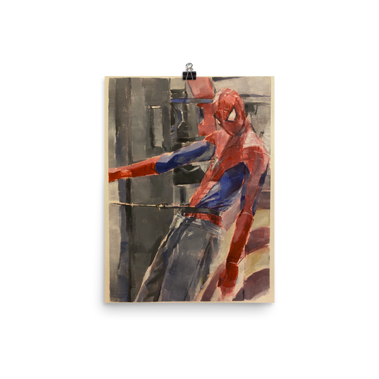 "Spiderman in Sweatpants" Fine Art Print